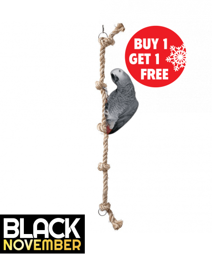 85cm Sisal Tarzan Climbing Rope Parrot Toy - Large - BOGOF